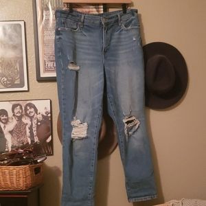 Old Navy OG Straight Light wash Distressed Jeans